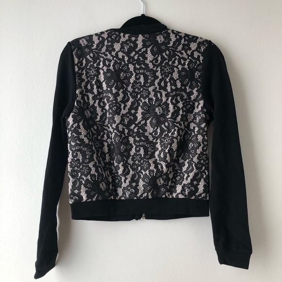 H&M Lace Zip-Up Bomber Jacket - Picture 7 of 7